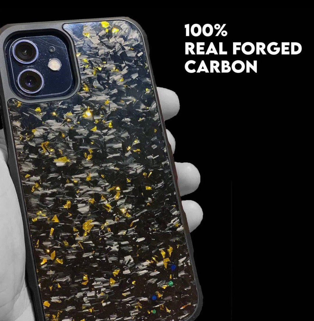 CD Gelb Forged Carbon Handyhülle iPhone – Carbon Deluxe