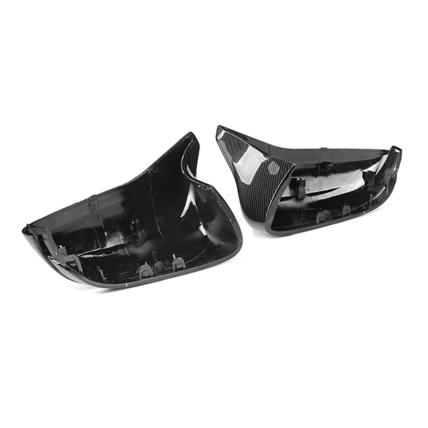 Real Carbon Fiber Side Mirror Cover Caps (2Pcs) For BMW M8 F91 F92 – 2020-2022 – Self-Adhesive
